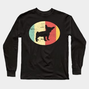 French Bulldog Retro Vintage Long Sleeve T-Shirt